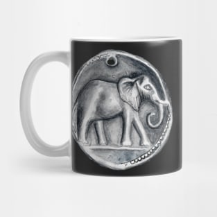 Hannibal Carthage Elephant Coin Original Watercolor Mug